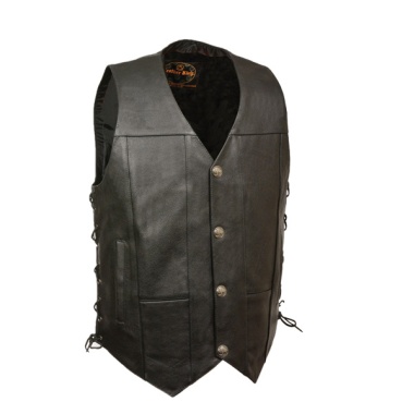 1065 - Men's Side Lace Vest Buffalo Snaps