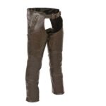1440 - Men's Retro Brown Four Pocket Thermal Lined Chap