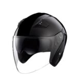 RK6BLK - DOT Black Open Face Helmet With 2 Shields